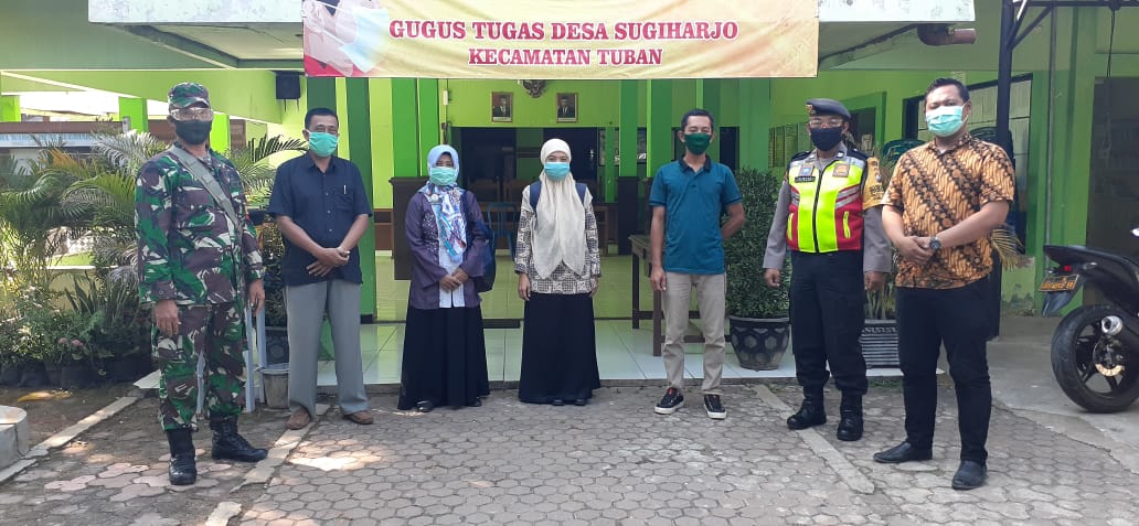 Pemdes Sugiharjo bersama Puskesmas Tuban Sosialisasi Keliling Dalam Rangka Pencegahan Covid-19